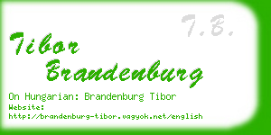 tibor brandenburg business card